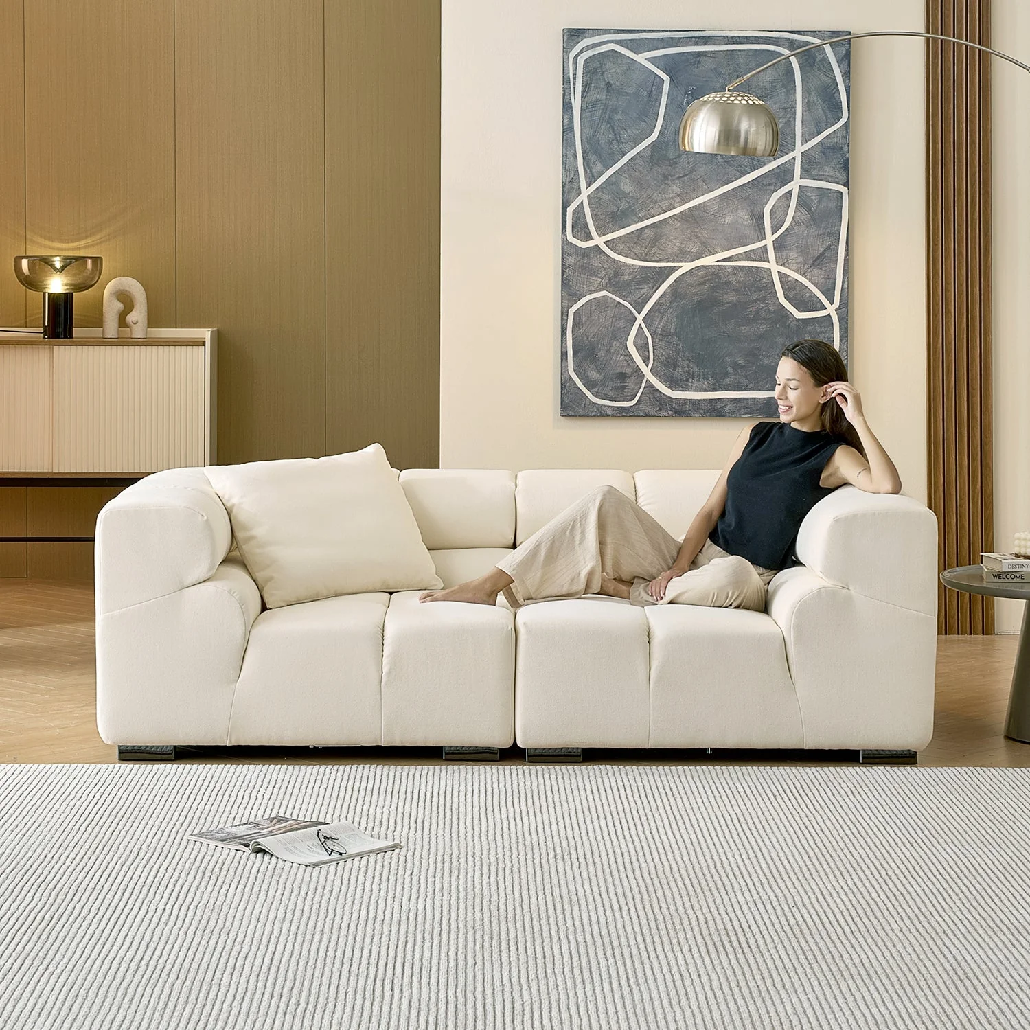 Amora Sofa High Arms - Image 13