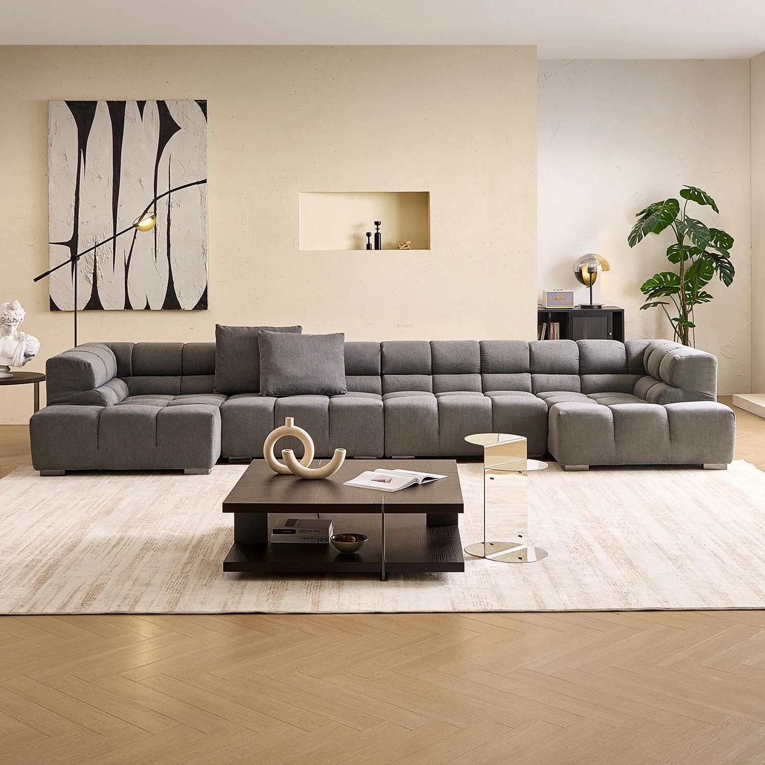 Amora U Sectional High Arm - Image 14