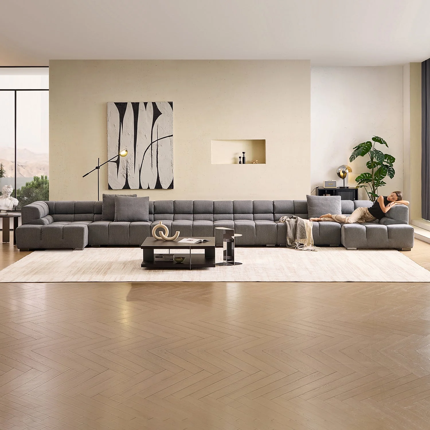 Amora U Sectional High Arm - Image 52