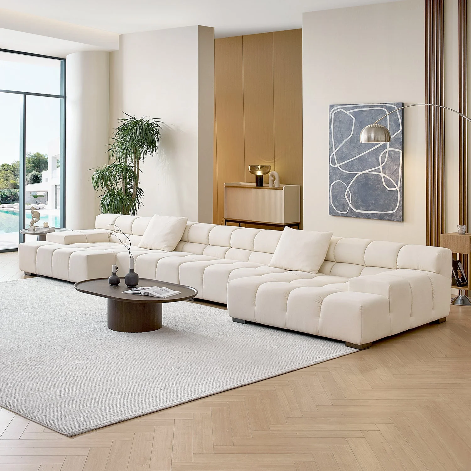 Amora U Sectional Low Arm - Image 10