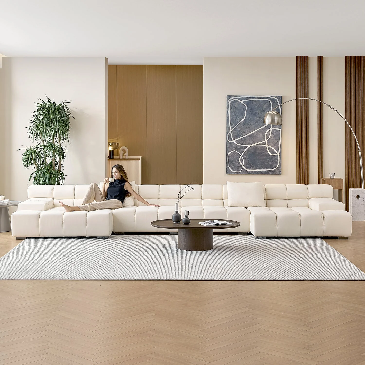 Amora U Sectional Low Arm - Image 13