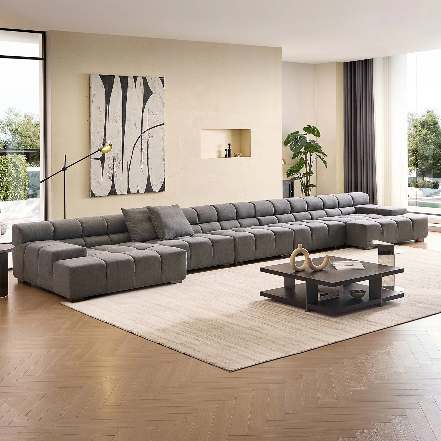 Amora U Sectional Low Arm - Image 36