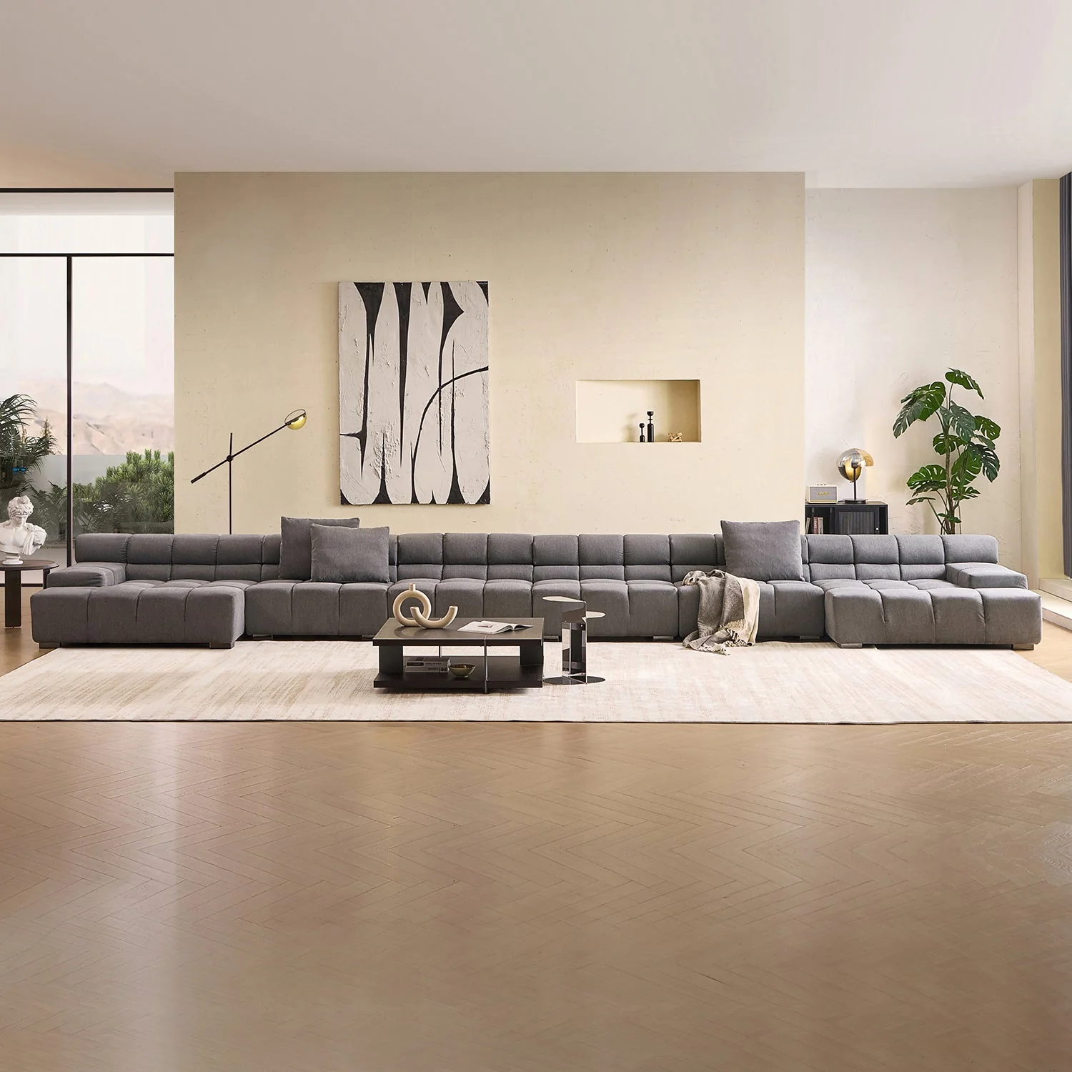 Amora U Sectional Low Arm - Image 40