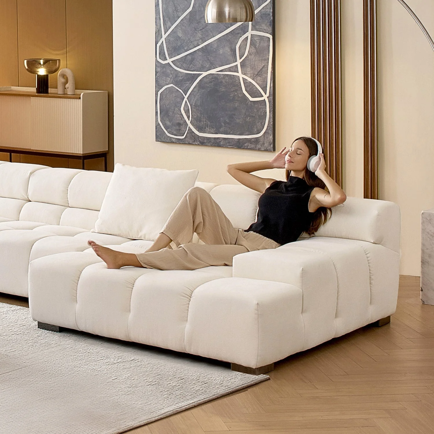 Amora U Sectional Low Arm - Image 59