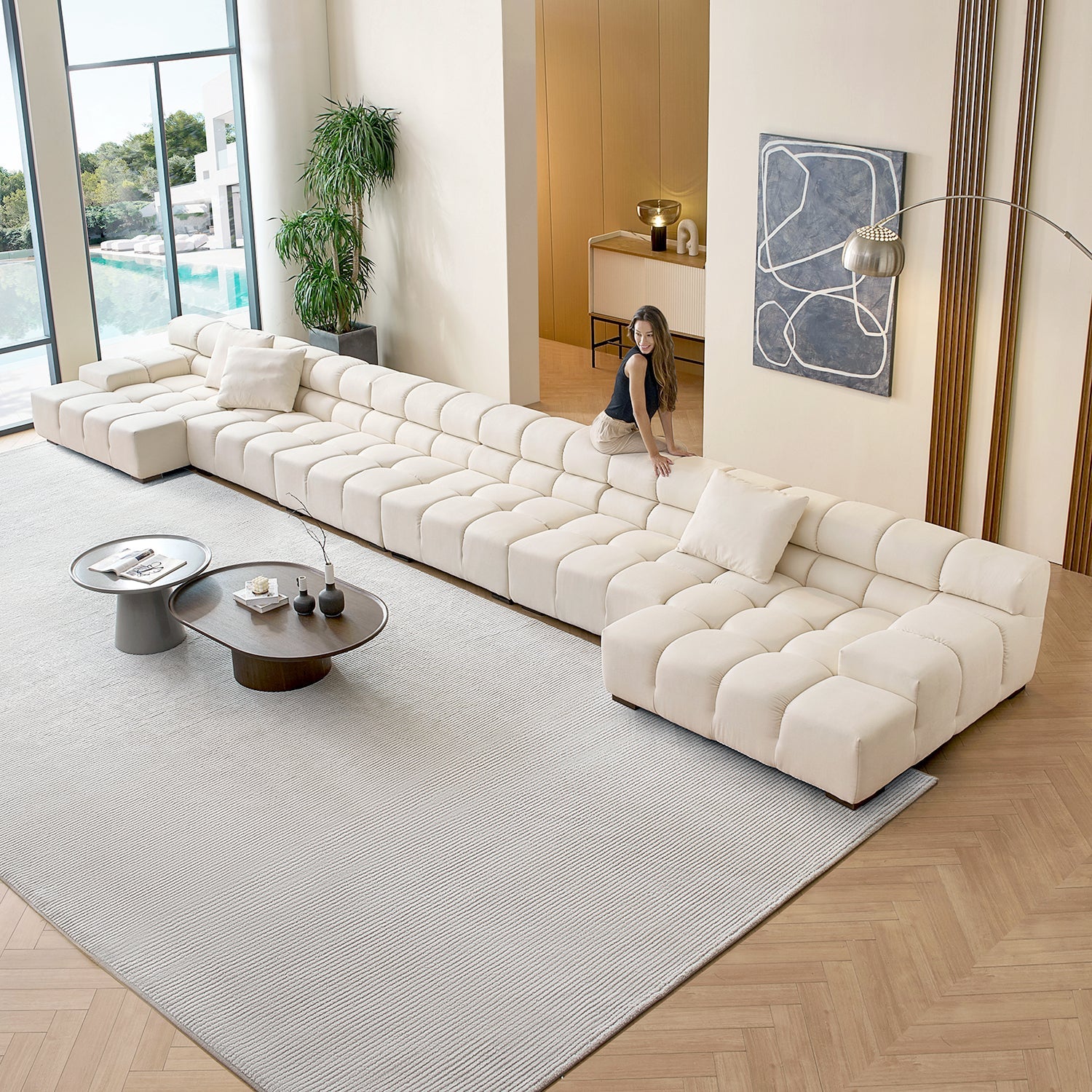 Amora U Sectional Low Arm - Image 67