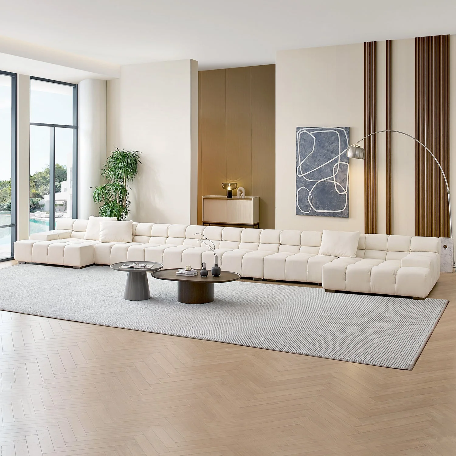 Amora U Sectional Low Arm - Image 75