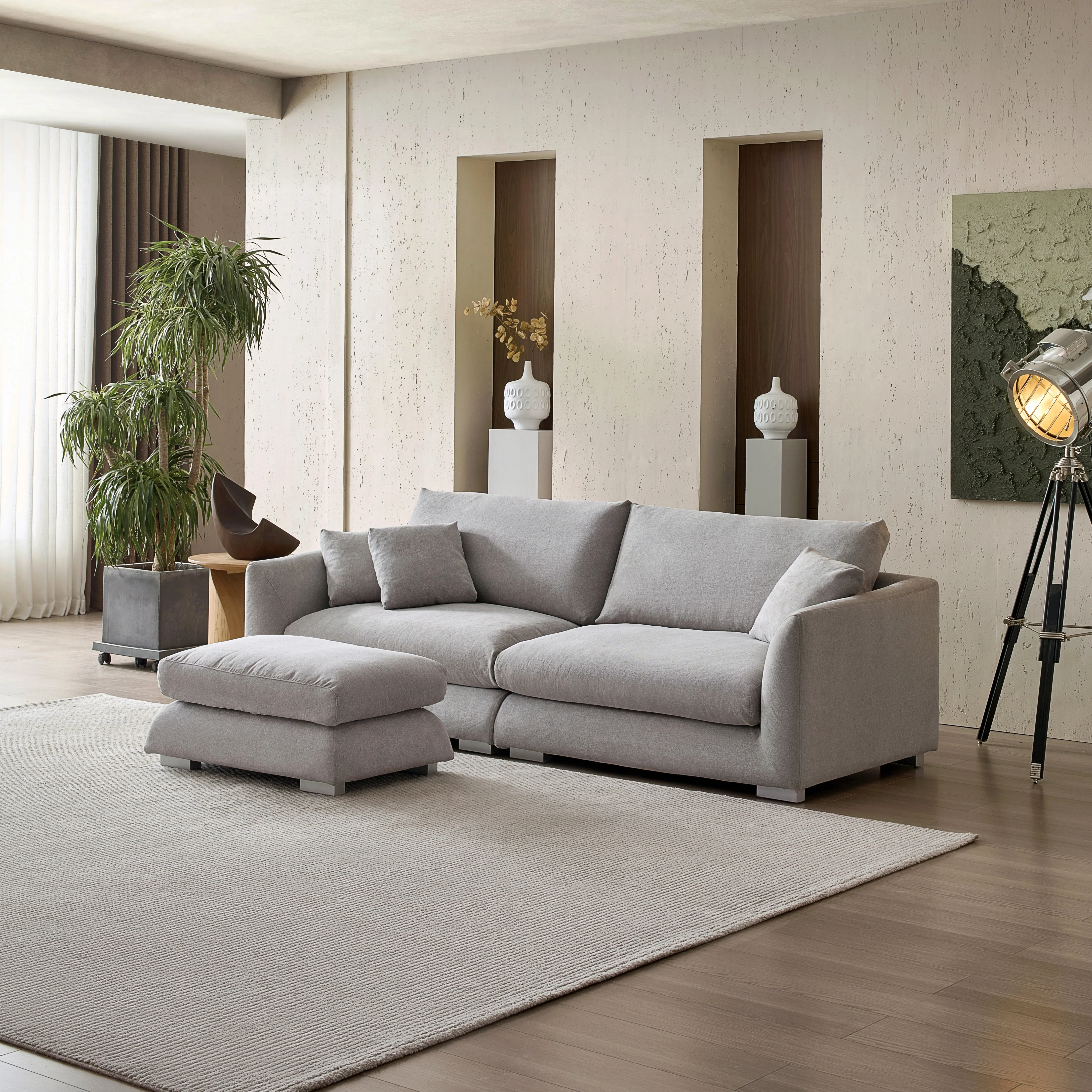 Feathers Sofa + Ottoman - Image 101