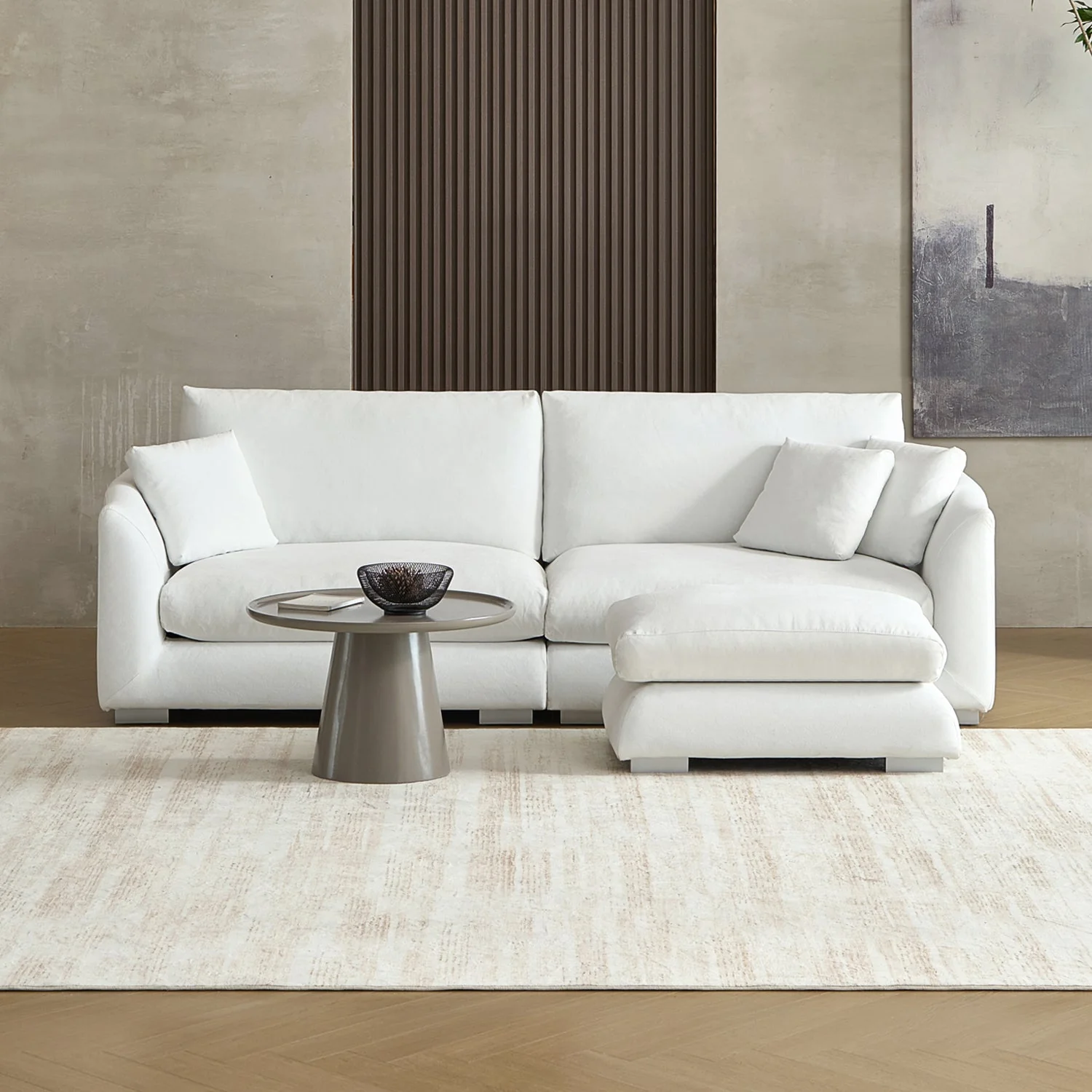 Feathers Sofa + Ottoman - Image 105
