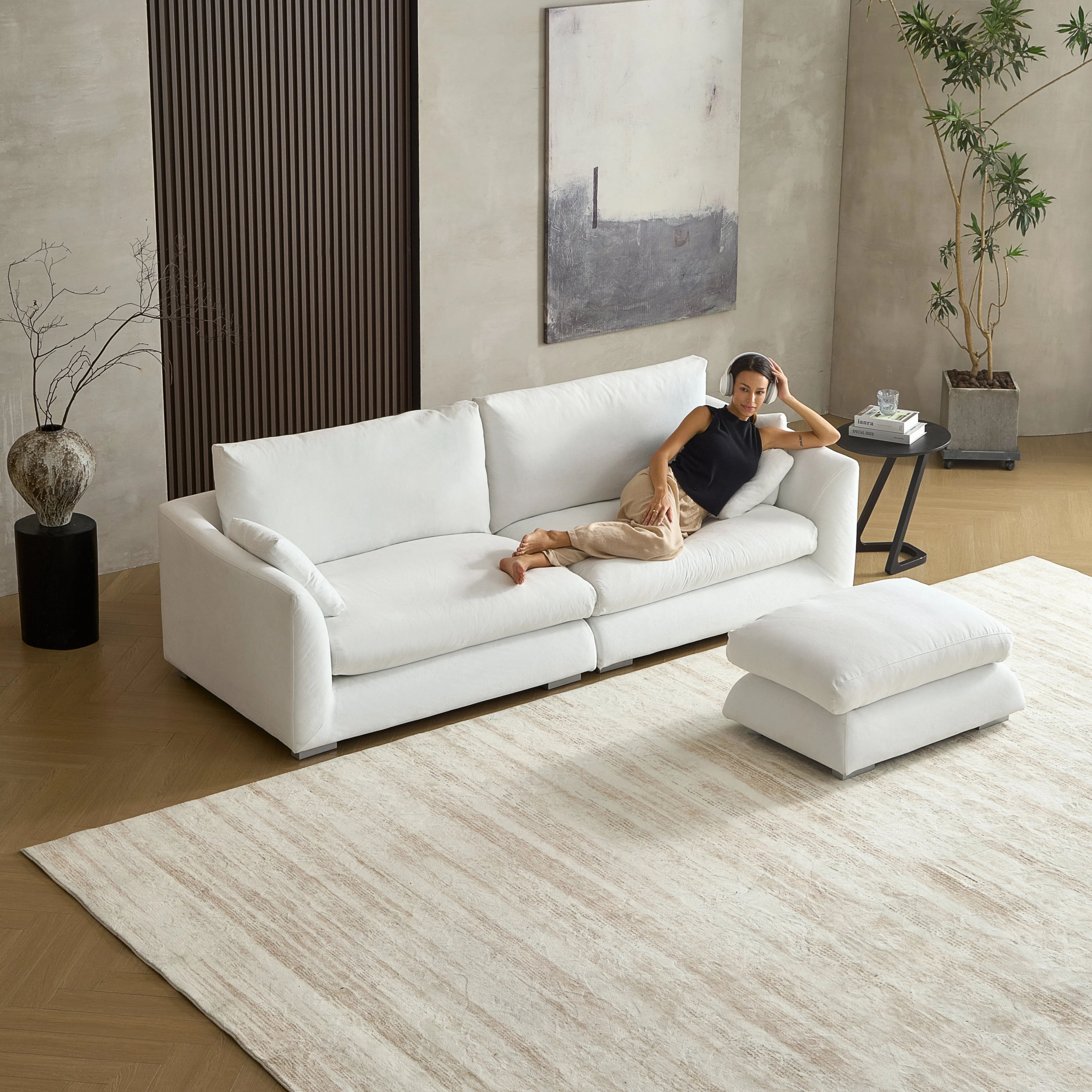 Feathers Sofa + Ottoman - Image 109