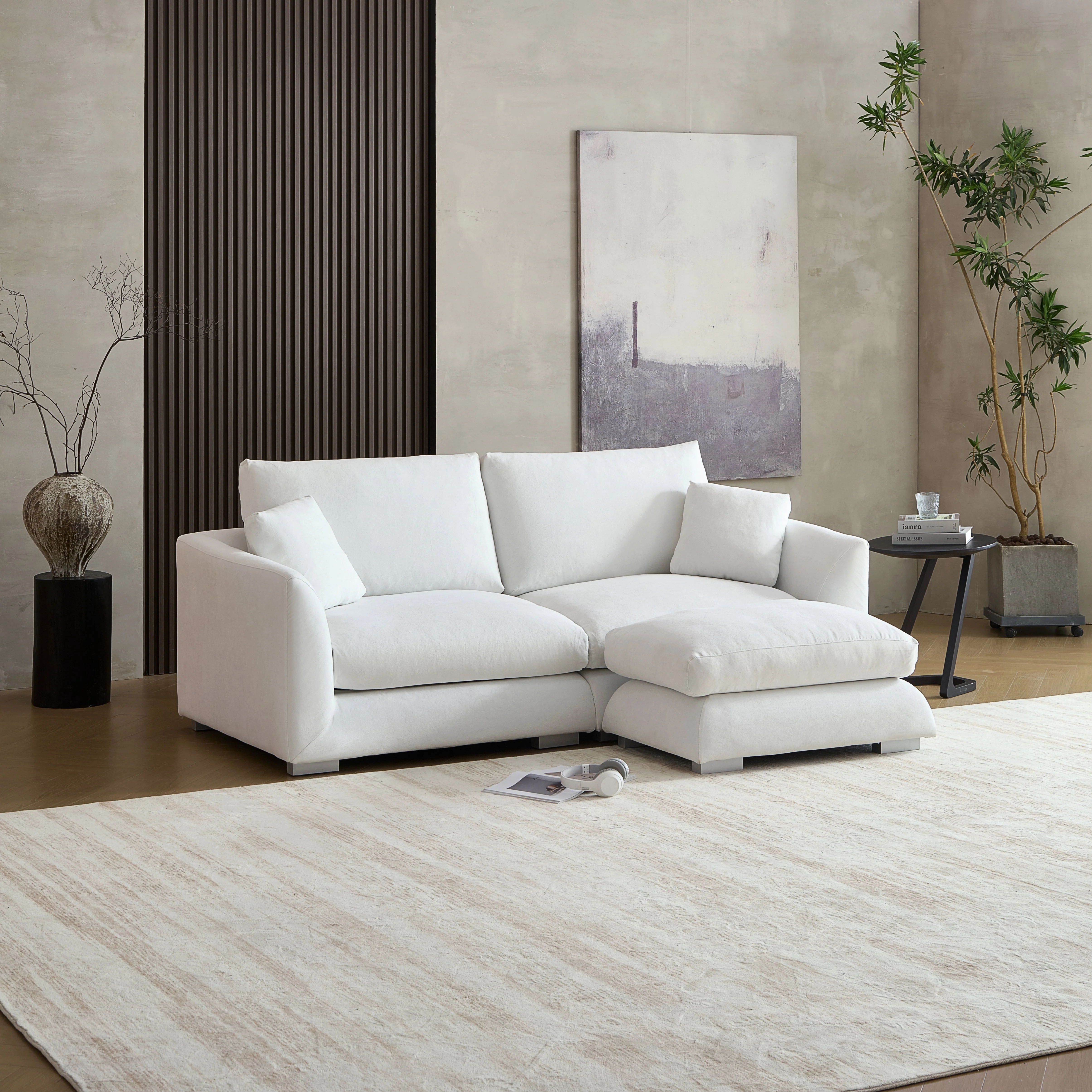 Feathers Sofa + Ottoman - Image 87