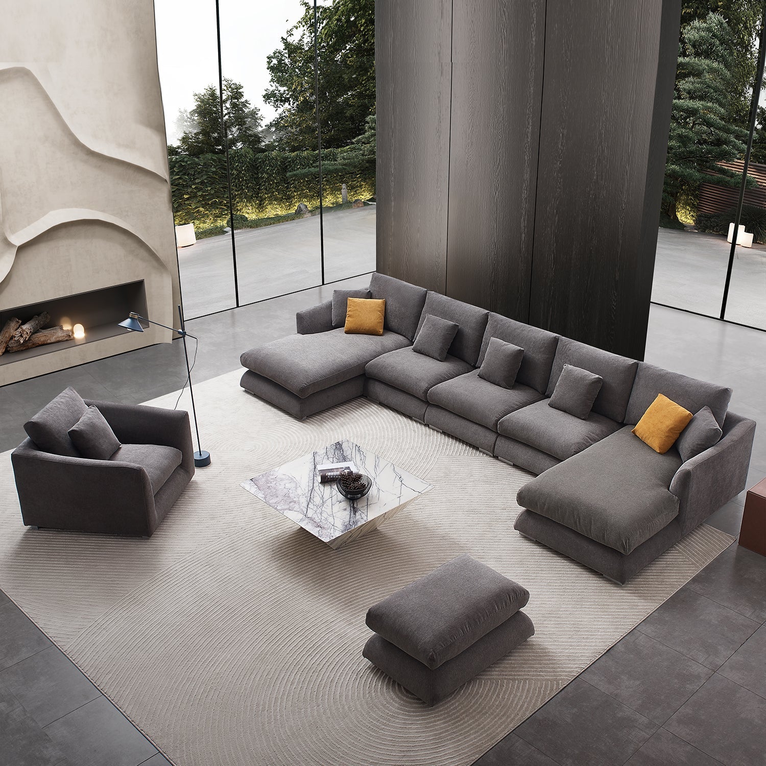 Feathers U Sectional Room Set - Image 11