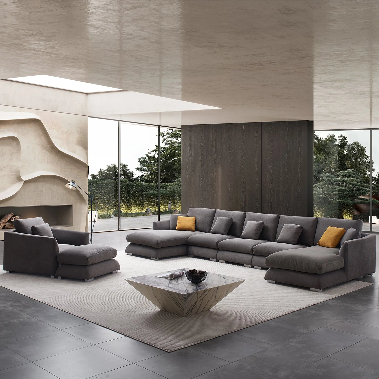 Feathers U Sectional Room Set - Image 12