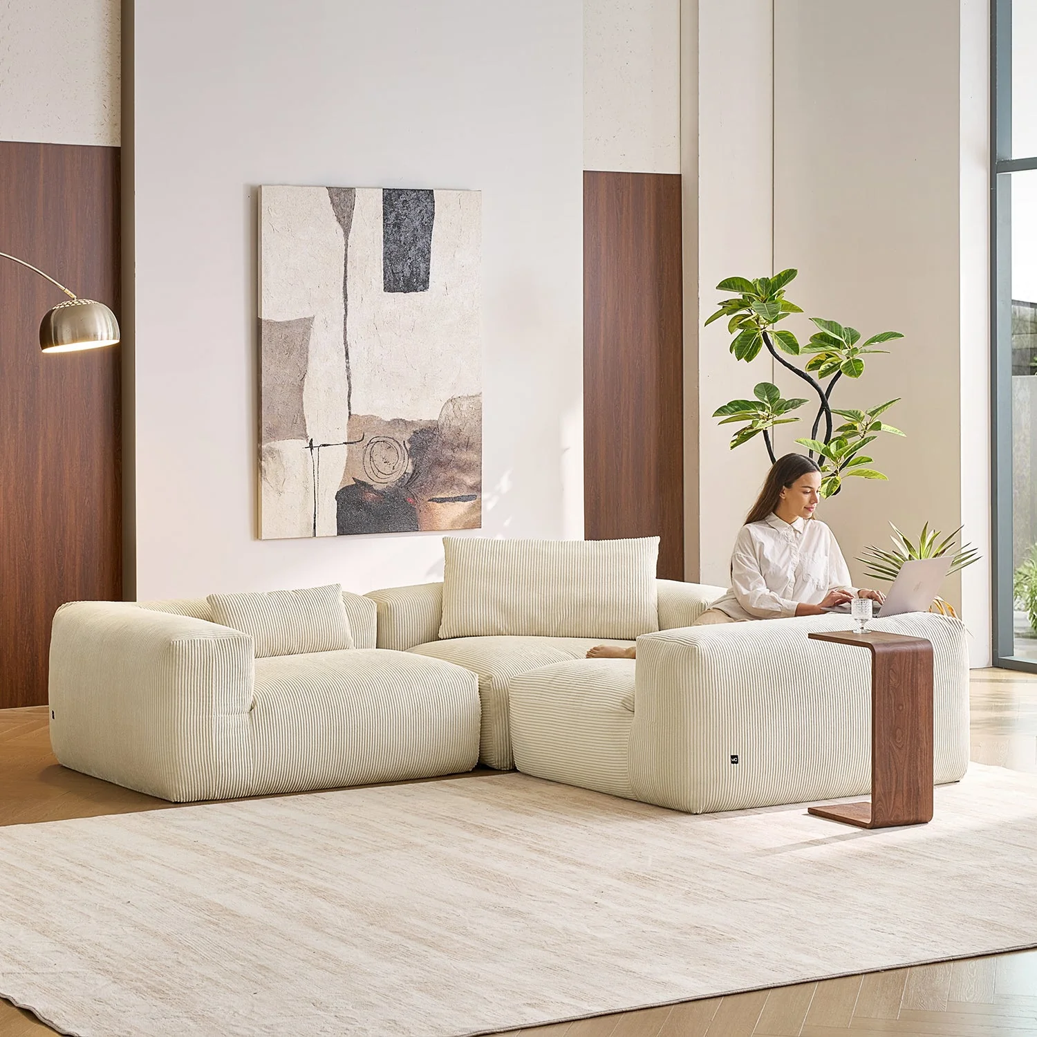 Mellow Closed L Sectional - Image 3