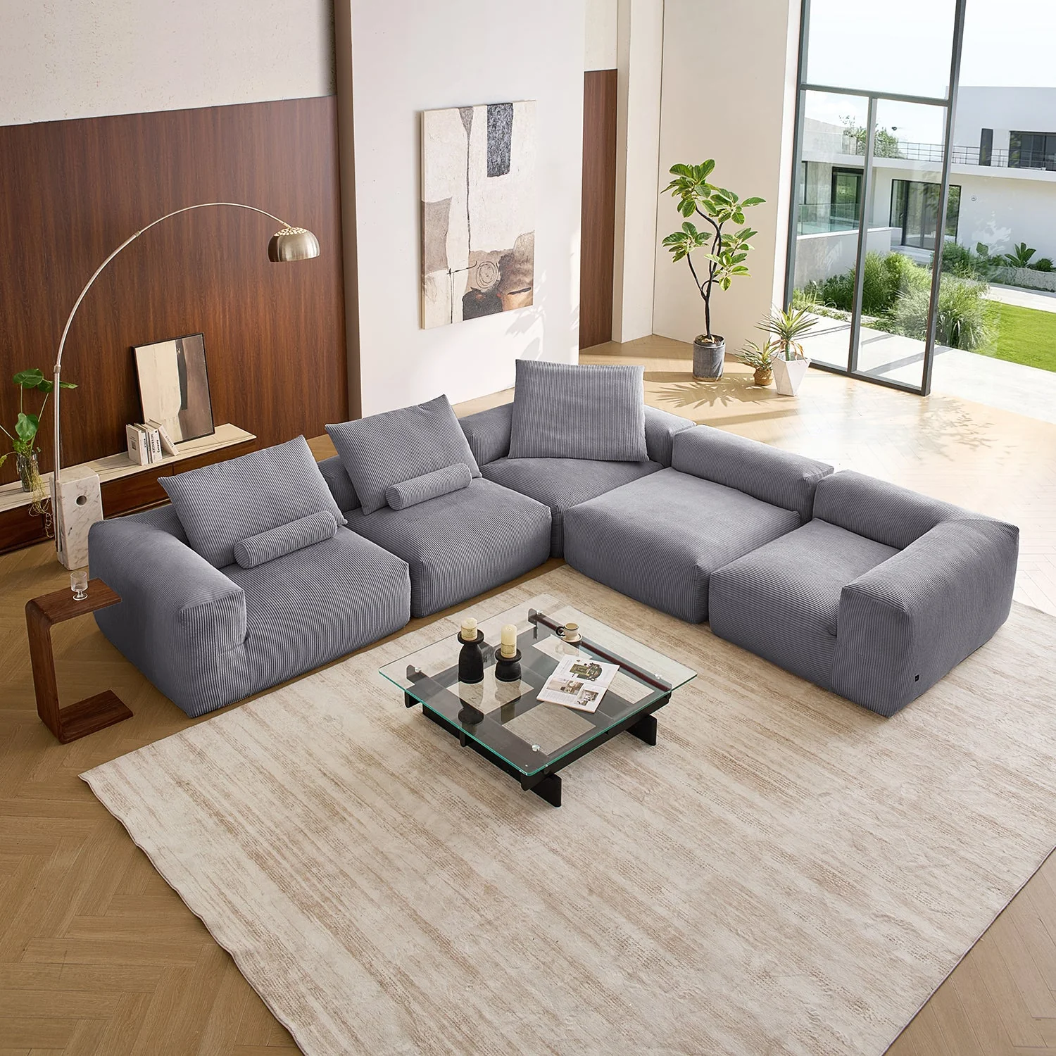 Mellow Closed L Sectional - Image 48