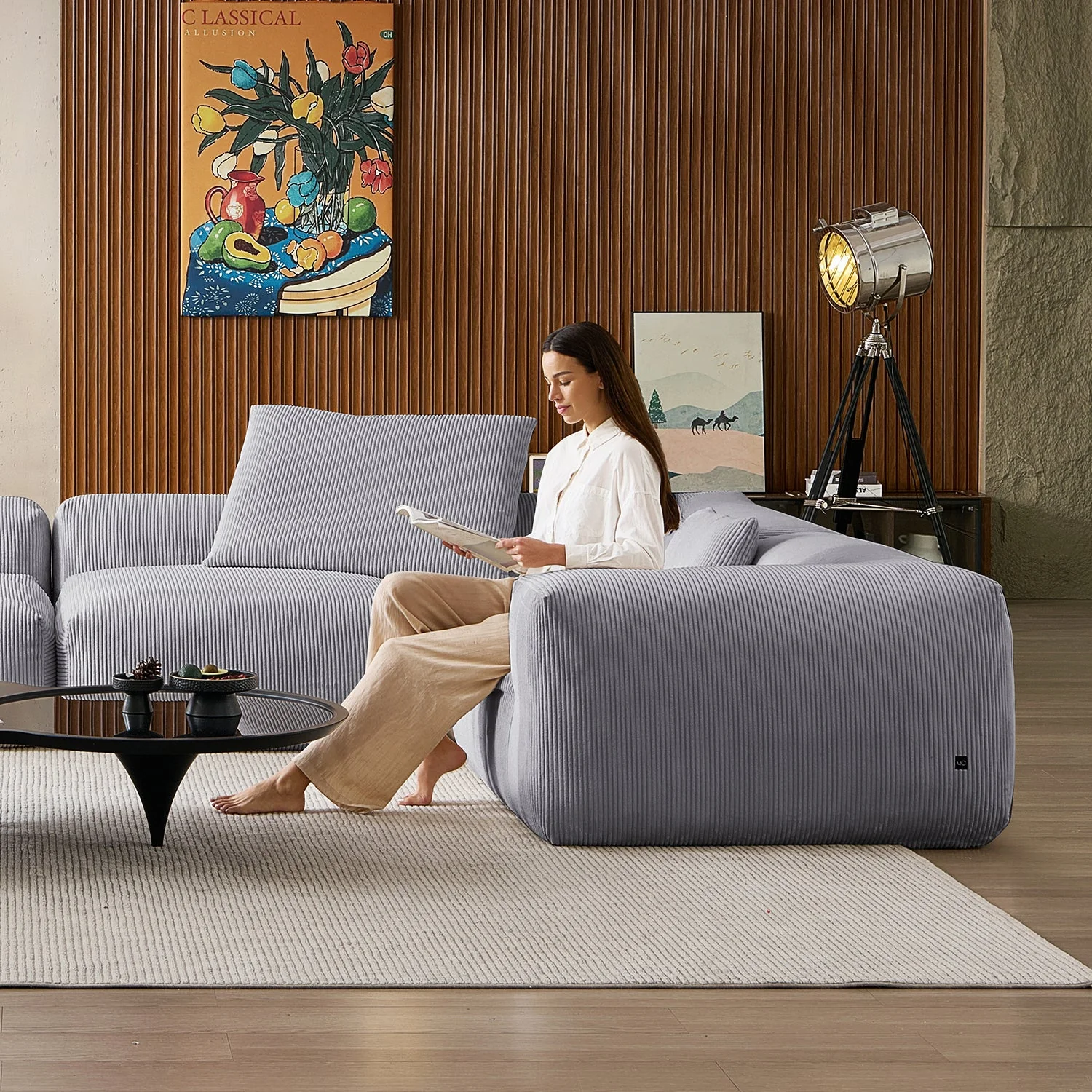 Mellow Extra Deep Closed U Sectional - Image 40