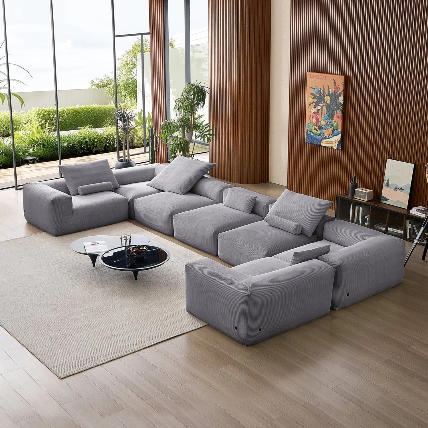 Mellow Extra Deep Closed U Sectional - Image 63