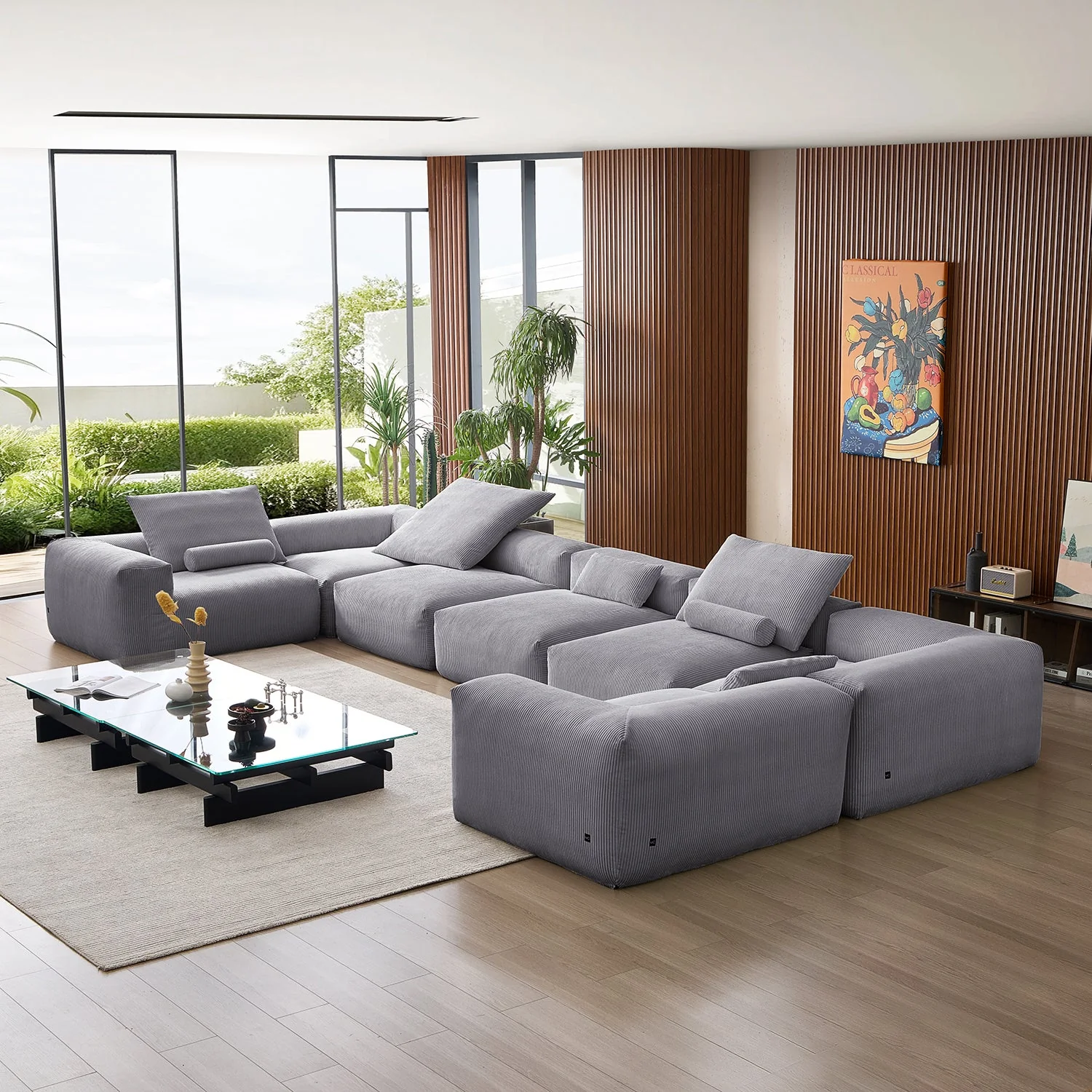 Mellow Extra Deep Closed U Sectional - Image 69