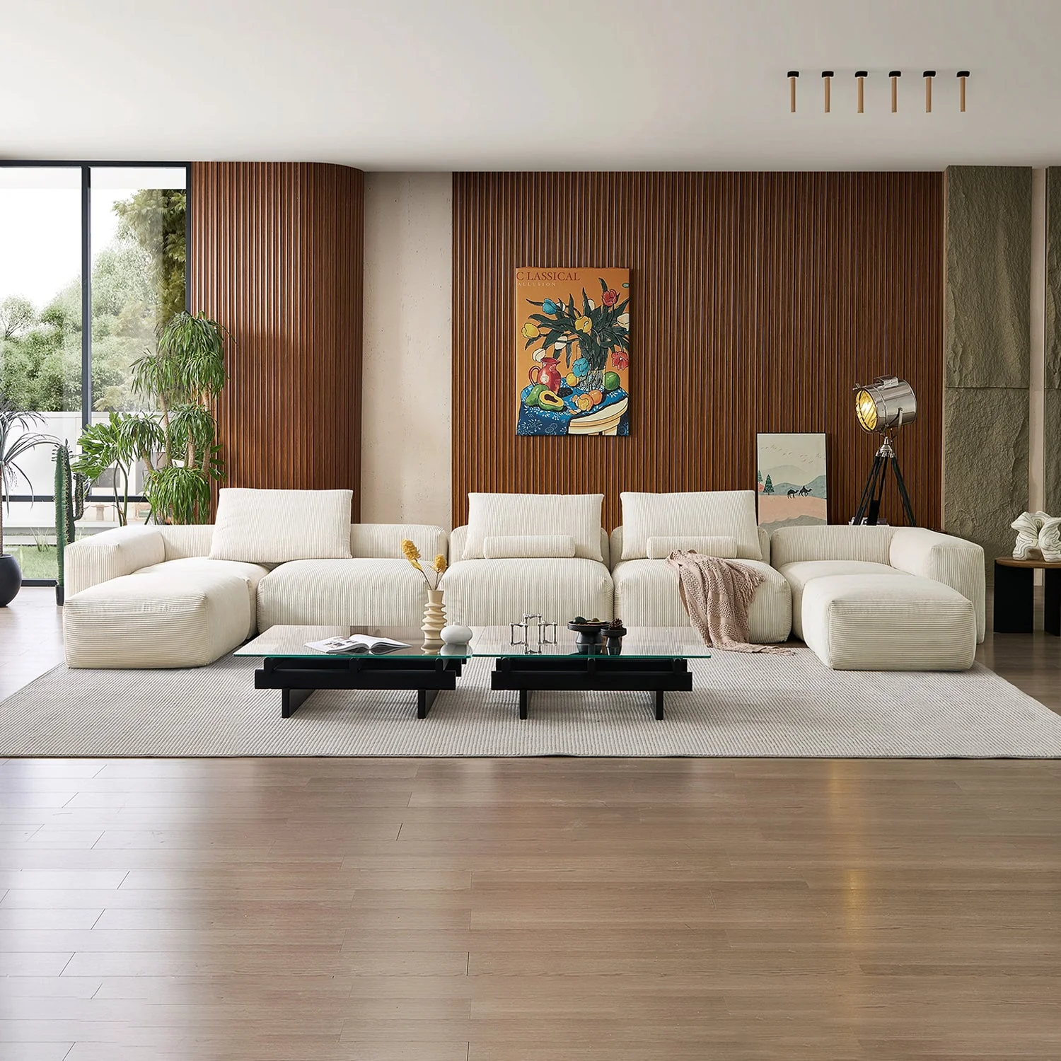 Mellow Extra Deep U Sectional with Ottoman - Image 53
