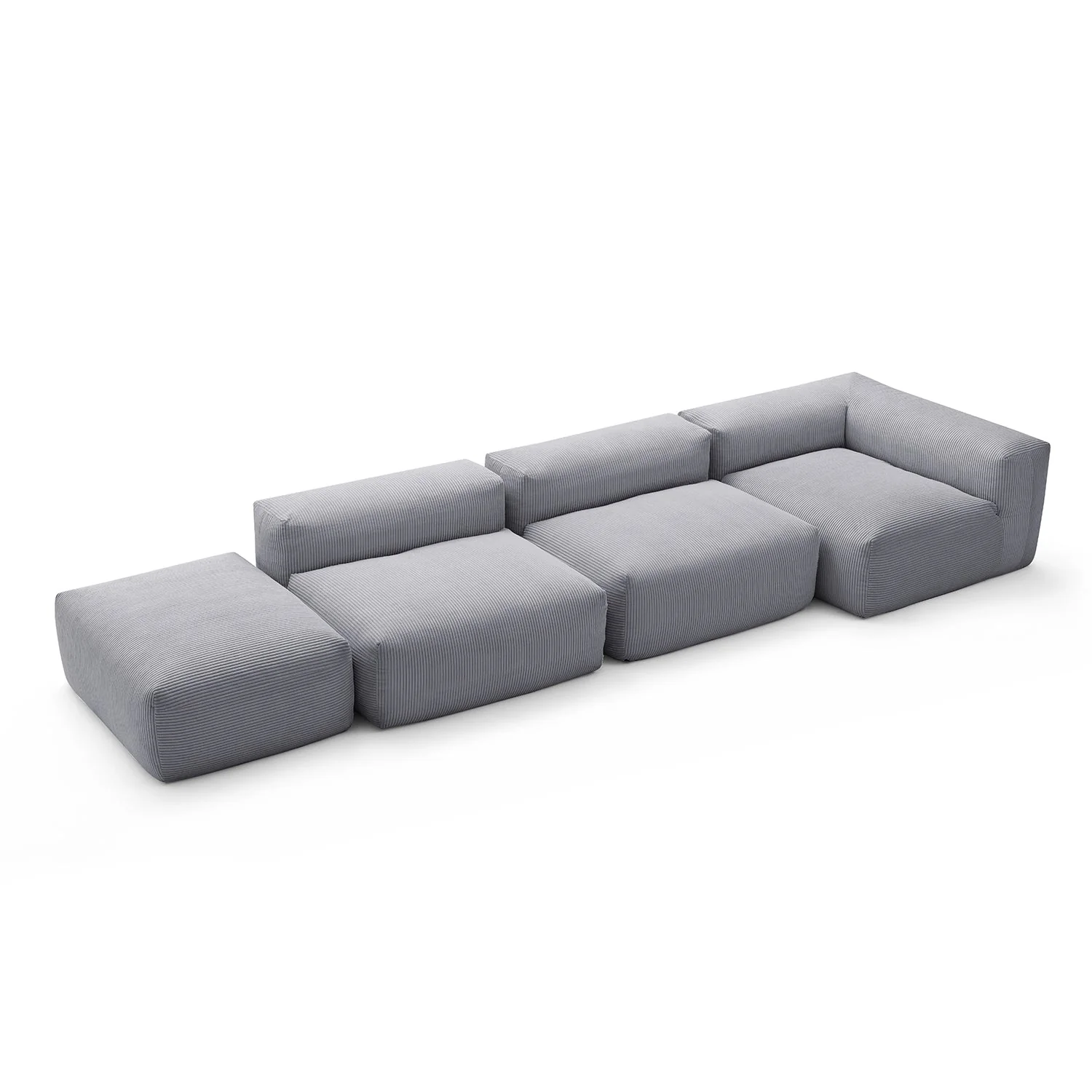Mellow Half-Closed Sectional with Ottoman - Image 127