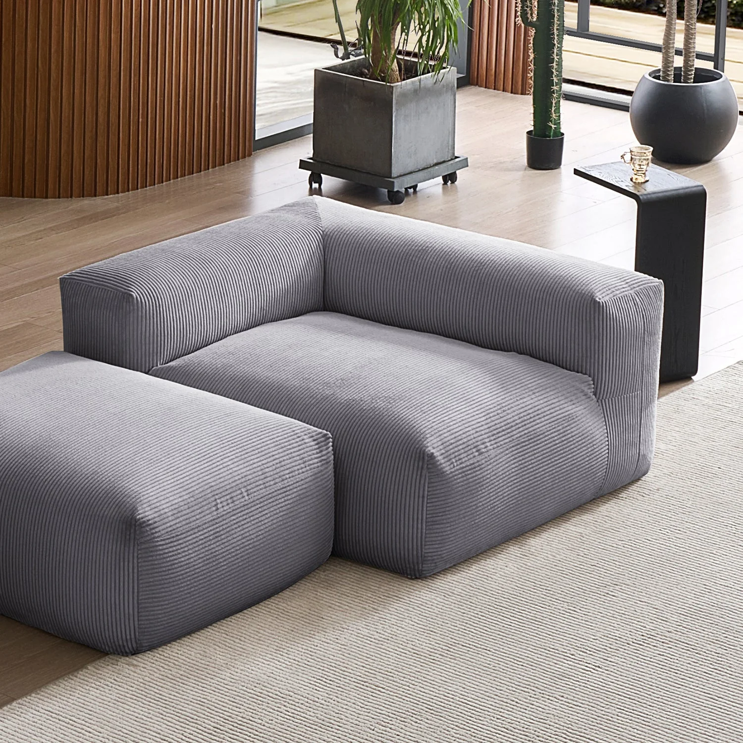 Mellow Half-Closed Sectional with Ottoman - Image 16