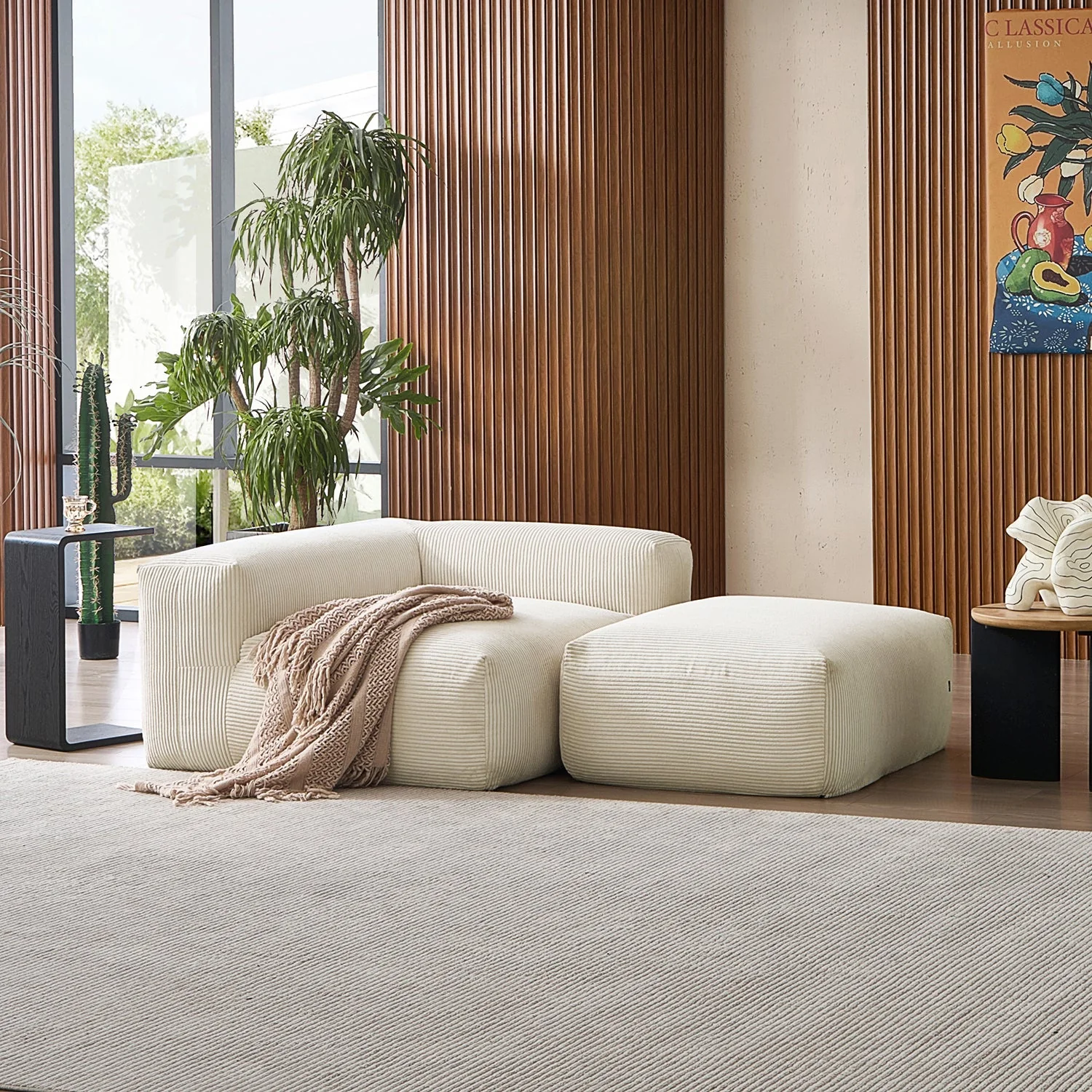 Mellow Half-Closed Sectional with Ottoman - Image 39