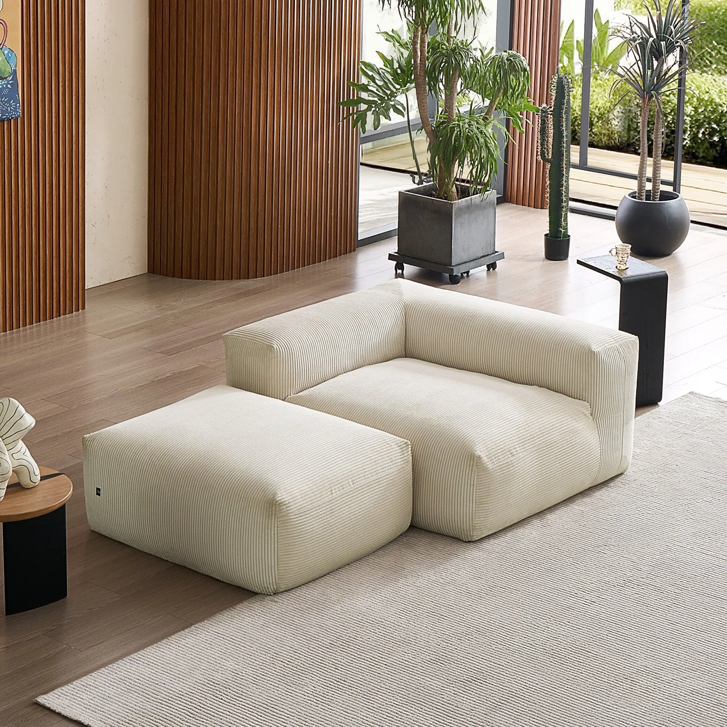Mellow Half-Closed Sectional with Ottoman - Image 7