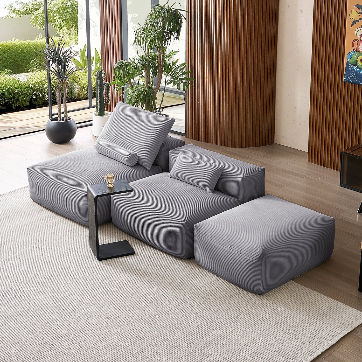 Mellow Open Sectional with Ottoman - Image 16
