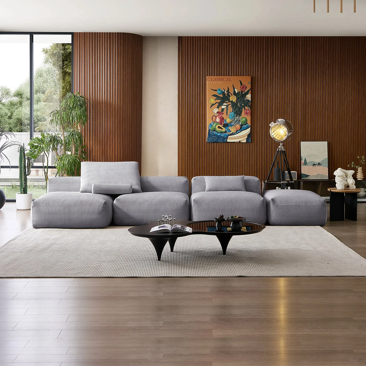 Mellow Open Sectional with Ottoman - Image 40