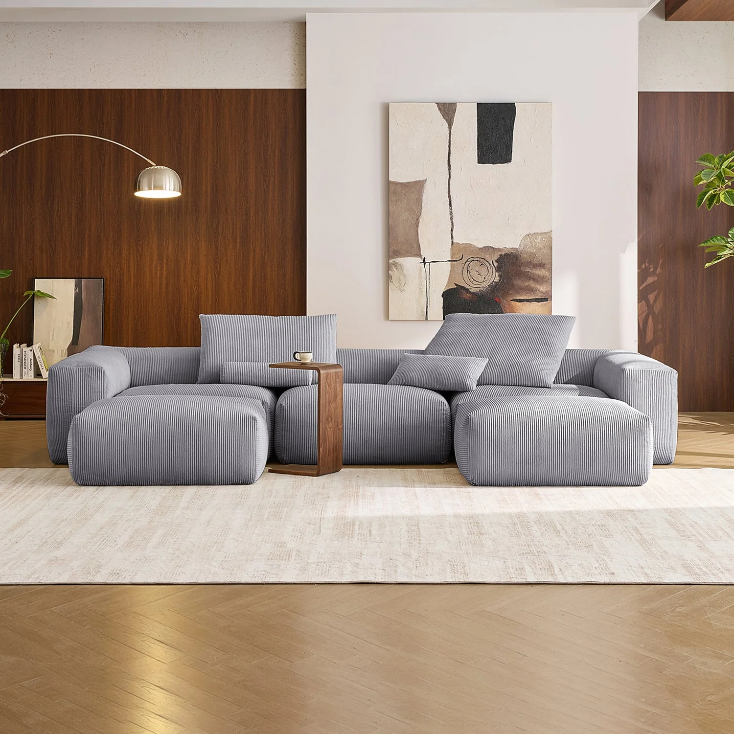 Mellow U Sectional with Ottoman - Image 14