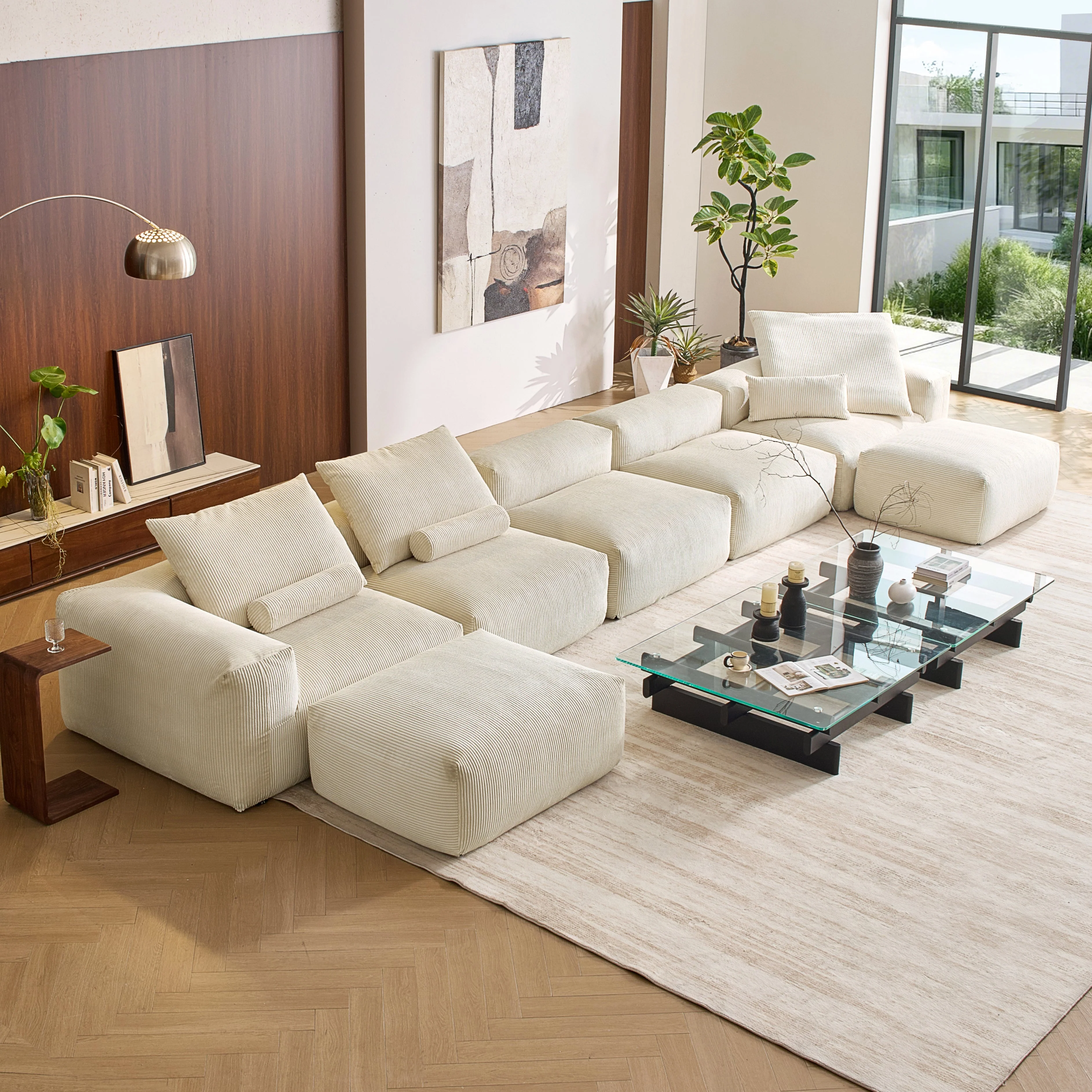 Mellow U Sectional with Ottoman - Image 59