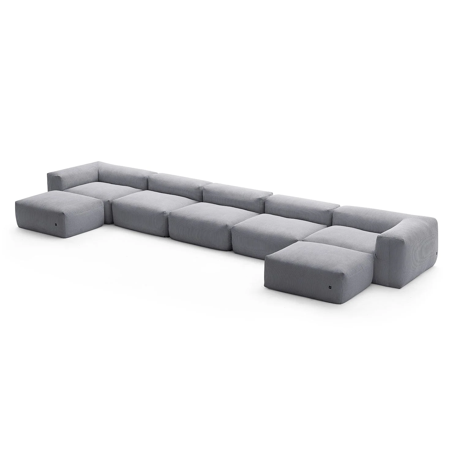 Mellow U Sectional with Ottoman - Image 75