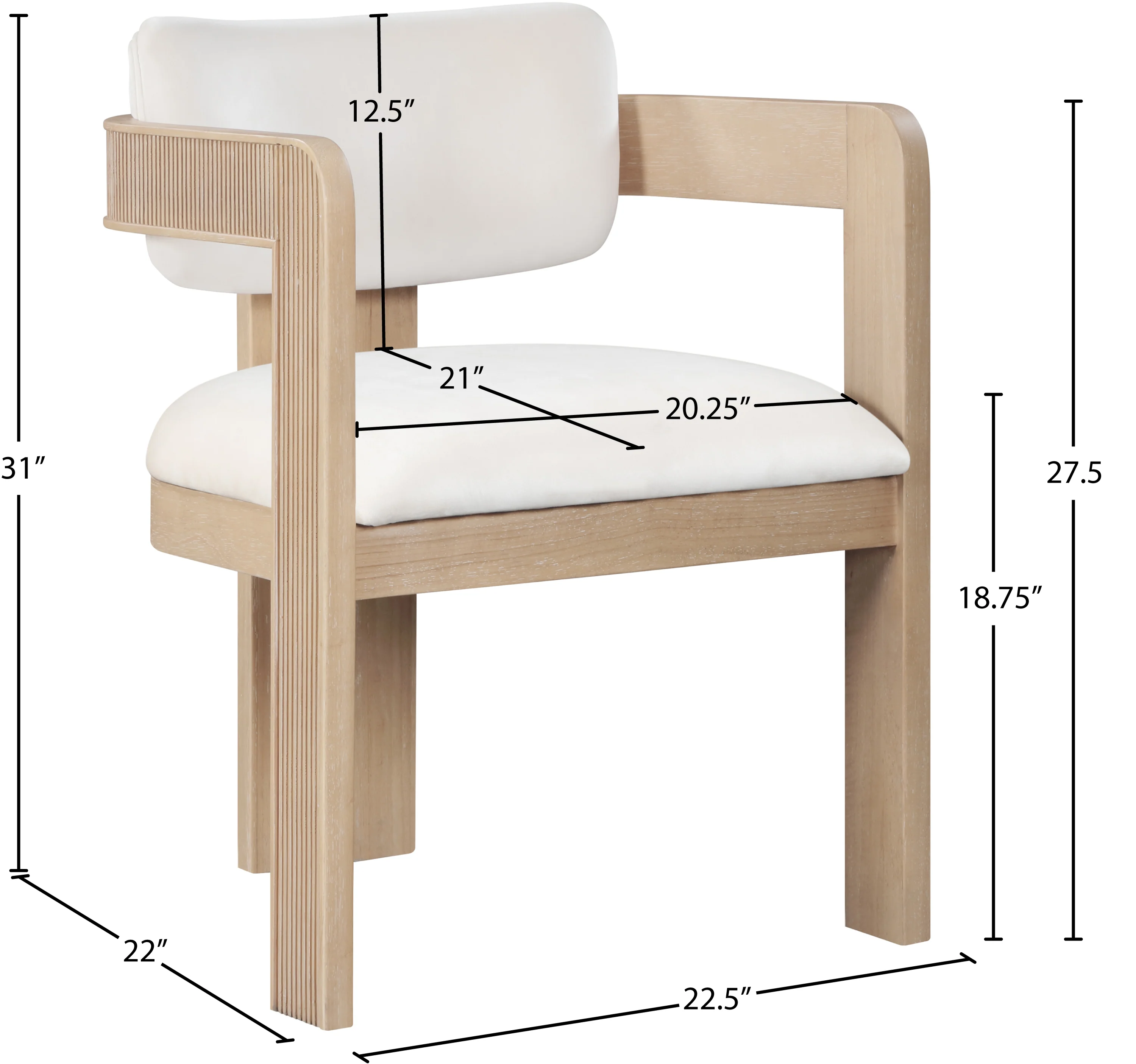 Sacha Natural Dining Chair - Image 27