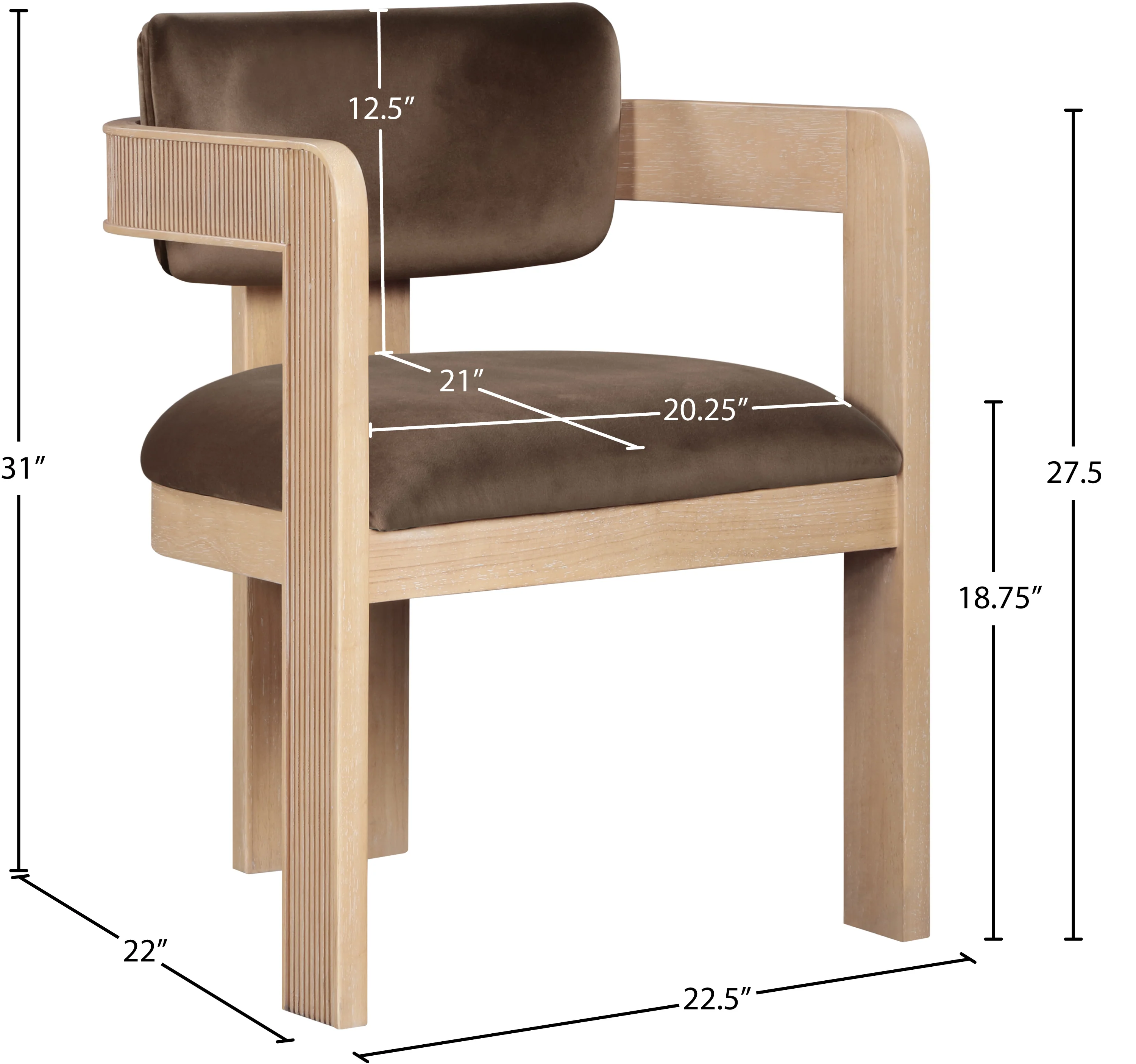 Sacha Natural Dining Chair - Image 36