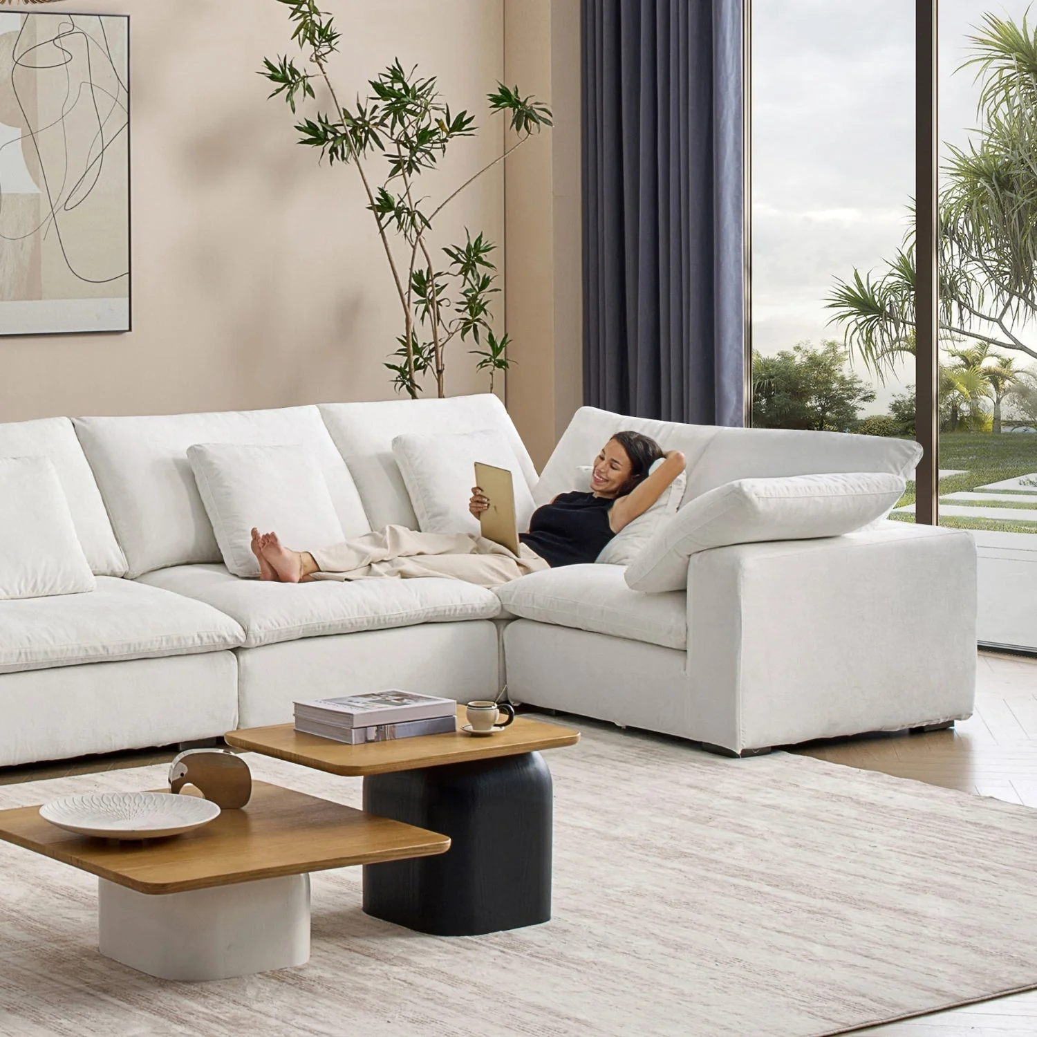 Tivoli Cloud U Closed Sectional - Image 125