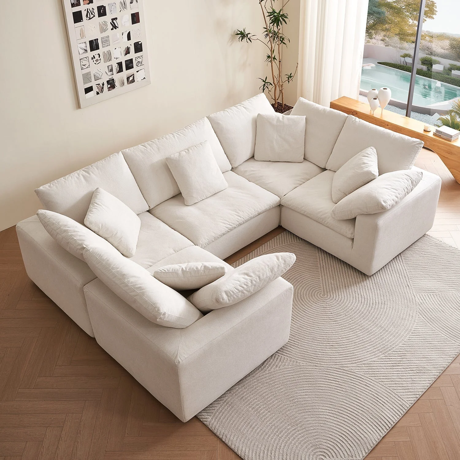Tivoli Cloud U Closed Sectional - Image 5