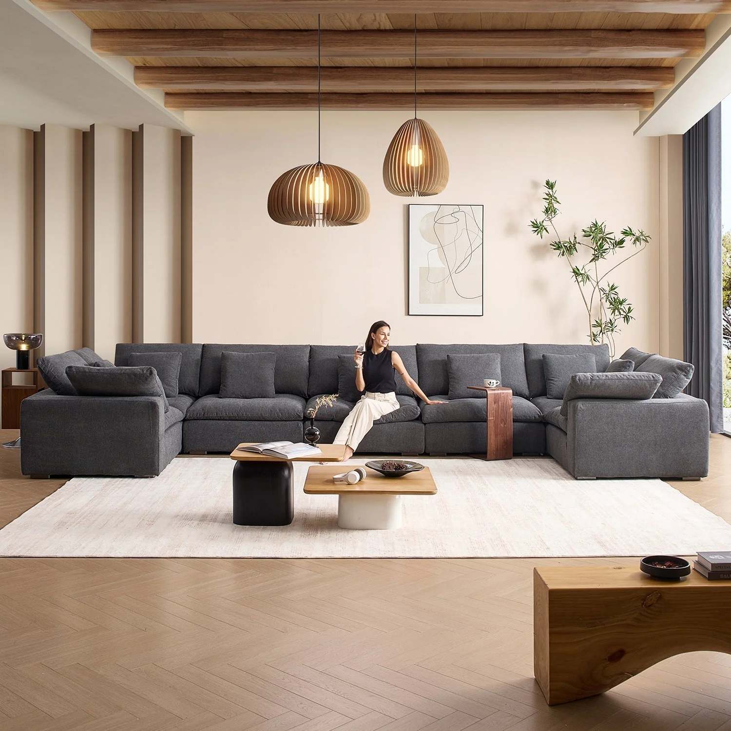 Tivoli Cloud U Closed Sectional - Image 56