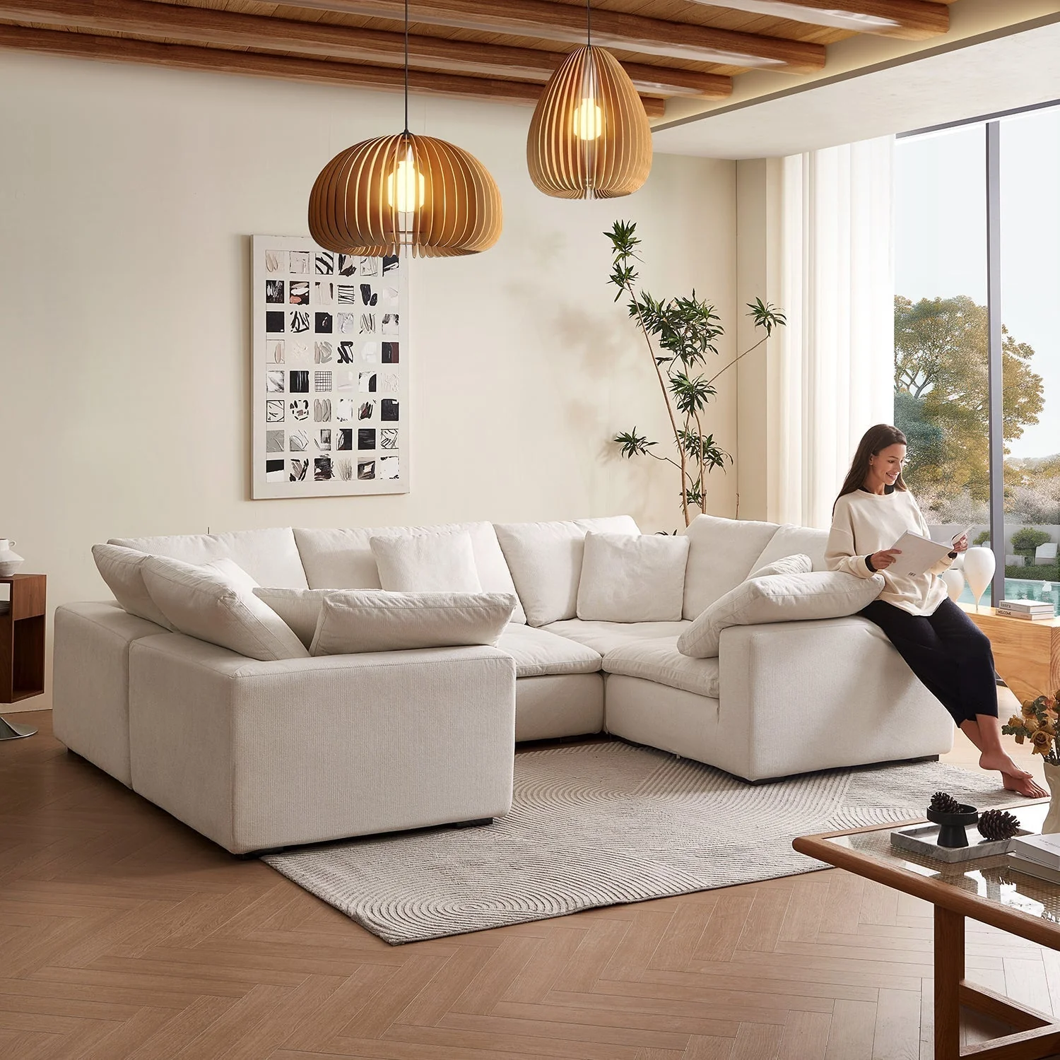 Tivoli Cloud U Closed Sectional - Image 7